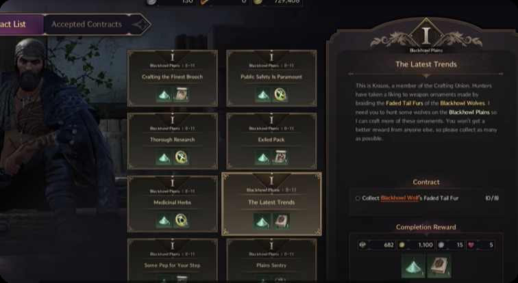 Contracts in Throne and Liberty