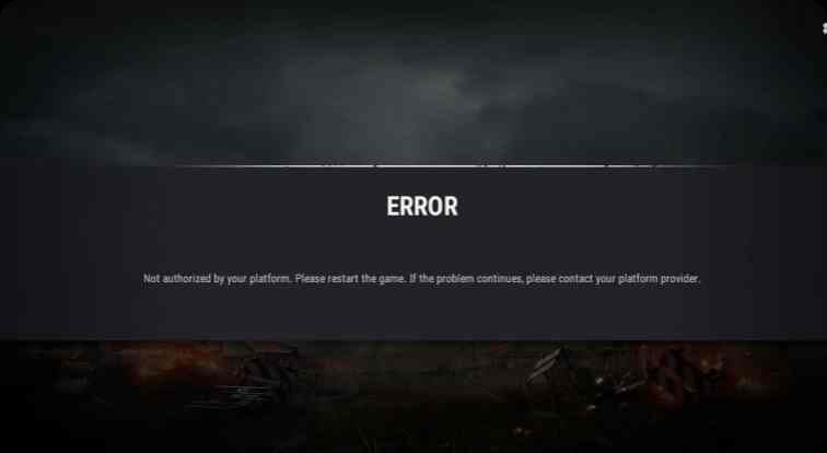 PUBG Not Authorized by Your Platform