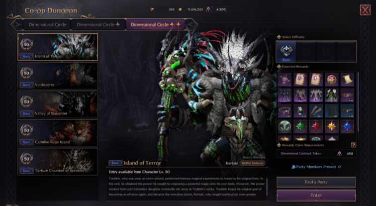 Island of Terror in Throne and Liberty