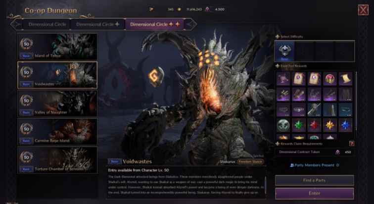 Voidwastes Dungeon in Throne and Liberty