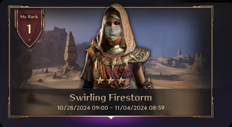 swirling firestorm in throne and liberty