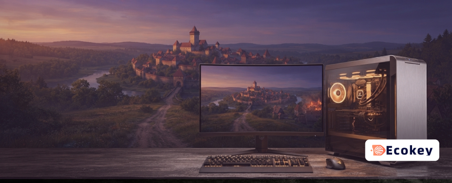 A professional performance-tracking HUD overlaying a combat scene in Kingdom Come: Deliverance 2.