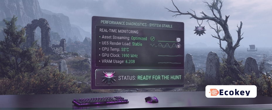 A performance dashboard monitoring system load for the next generation of The Witcher.